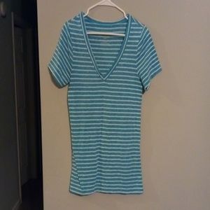 Old Navy vintage v-neck striped tee size M